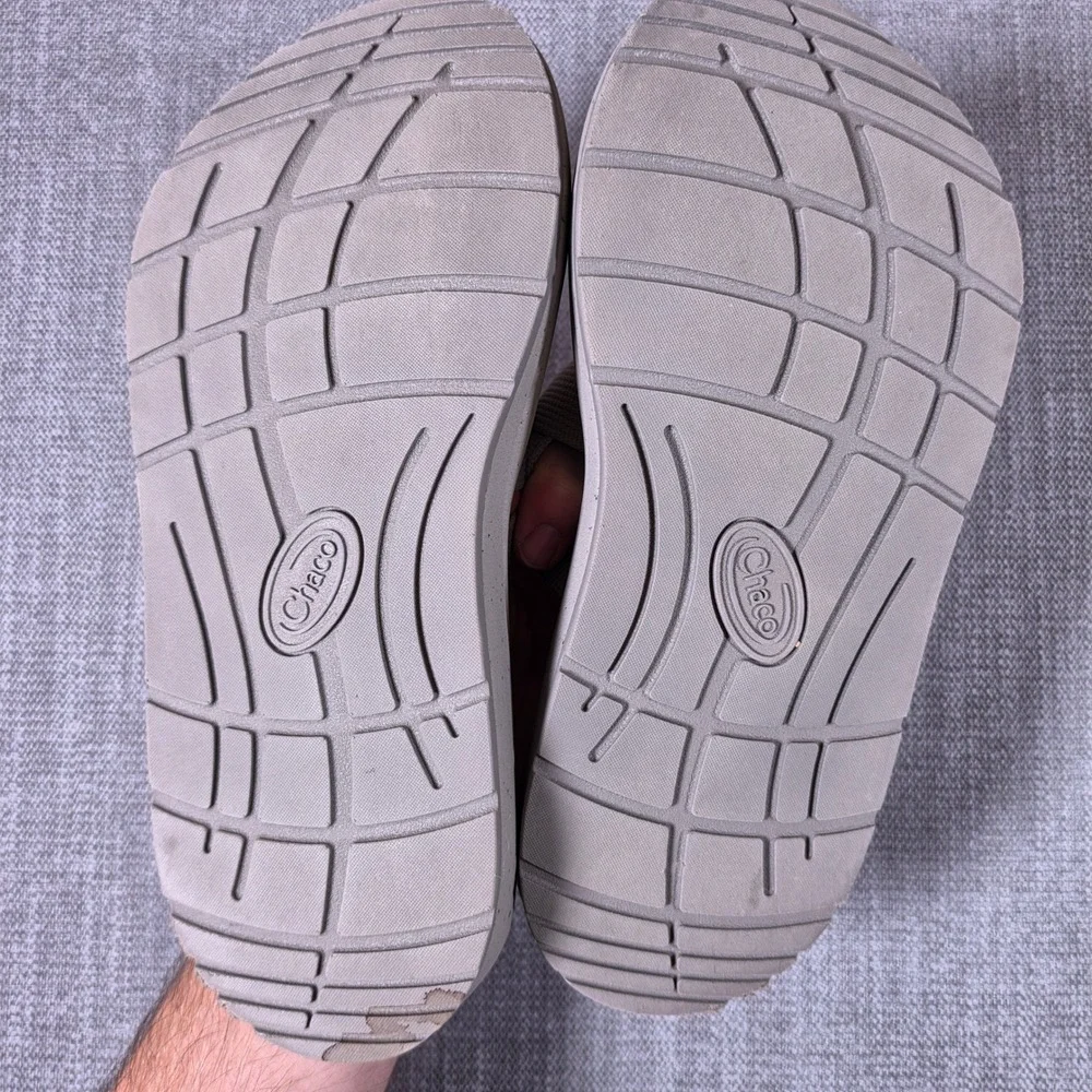 Chaco Chillos Slide Mens 8 Gray Adjustable Strap Lightweight Sandals